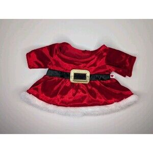 Build A Bear Clothing Mrs Claus Red White Christmas Holiday Dress Santa